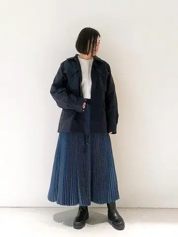 [ 새상품급 ] HYKE 하이크 플리츠 롱 스커트 정가 38,500엔