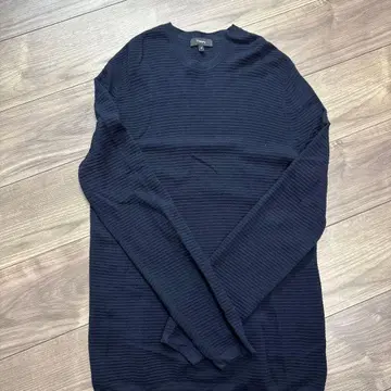 Theory 네이비 리브 스웨터 M