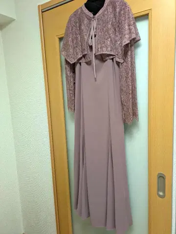 ANDRESD 핑크 베이지 롱 드레스 M