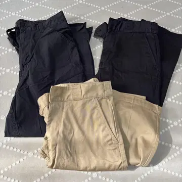 GU 팬츠 3세트 치노 팬츠 카고 팬츠