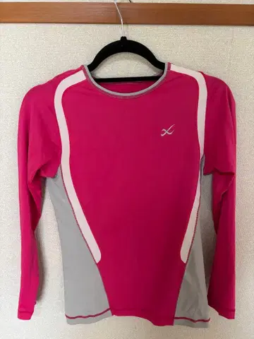 CWX 우먼 M 사이즈 스포츠 셔츠 핑크/그레이