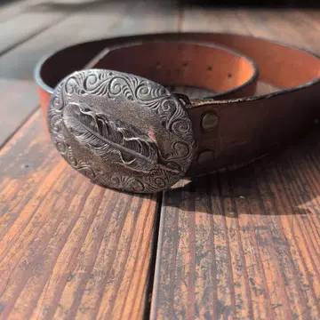 BULL Leather 페더 디자인 가죽 벨트