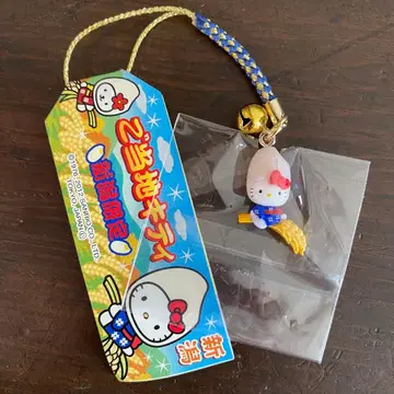 지역 한정 키티 족쇄 니가타 한정판 쌀 스트랩 헬로키티 벼이삭