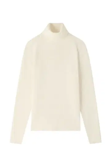 미사용 새상품 mid 화이트 터틀넥 니트 풀오버 36 사이즈