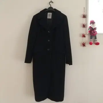 미쉘클랑 블랙 롱 코트