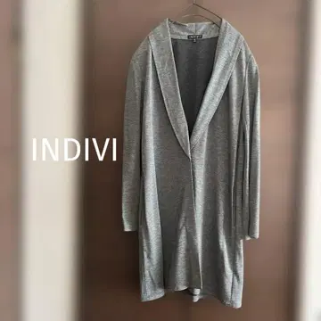 INDIVI 자켓 코트 그레이 맨투맨 롱 가디건
