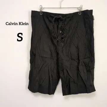 Calvin Klein [ S ] 블랙 하프 팬츠 블랙 남성용 숏팬츠