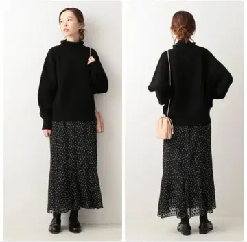 IENA 도트 자카드 디자인 스커트 34