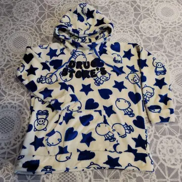 플리스 후드티 DRUG STORE'S 별 패턴