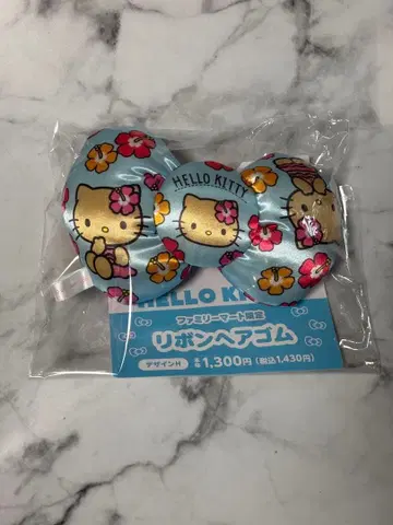 훼미리마트 한정판 리본 머리끈 일광화상 키티 헬로키티