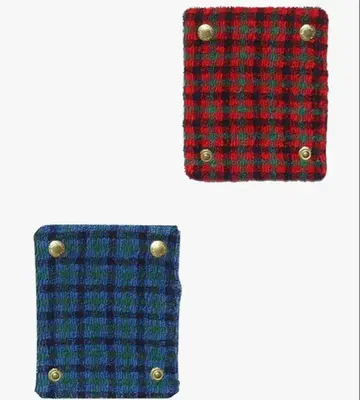 [새상품] familiar 빨간색 체크 핸들 커버