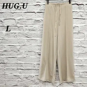 R5226 허그유 [ L ] 이지 팬츠 와이드 팬츠 베이지