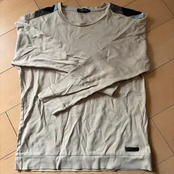 BLACK LABEL CRESTBRIDGE 7부 소매 티셔츠 베이지