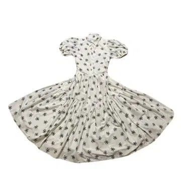 새상품 택 포함 OBLI 타프타 플라워 셔츠 원피스