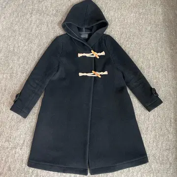 미즈이로 인드 더플 코트 토글 버튼 블랙 롱 코트