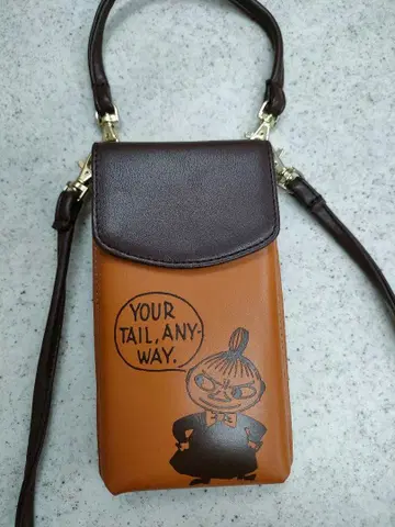 무민 스마트폰 케이스 숄더 브라운