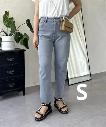 프로즈 베일 테이퍼드 데님 S