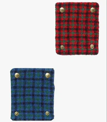 [ 새상품 ] 파밀리아 핸들 커버 블루 계열 체크