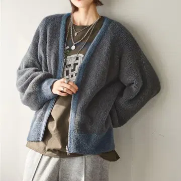 리버서블 지퍼 가디건 nikoand -