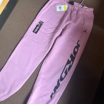 조던 핑크 스웨트 팬츠 S