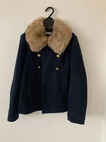 퍼 달린 네이비 피코트 M 사이즈