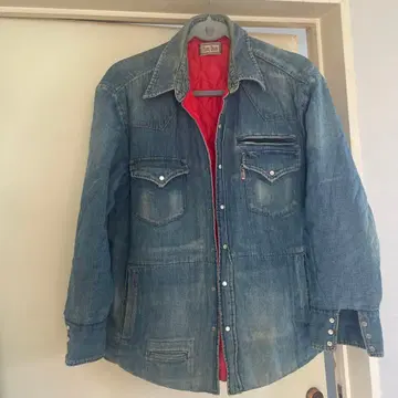 Bublue 데님 자켓 퀼팅 안감