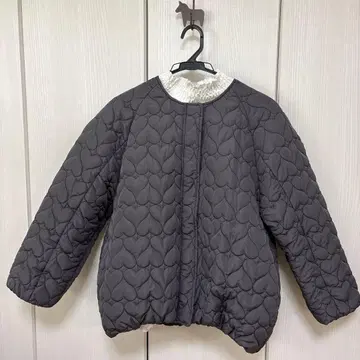 다크 그레이 퀼팅 자켓
