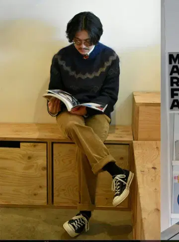 BLUE BLUE 블루블루 노르딕 니트 스웨터 S