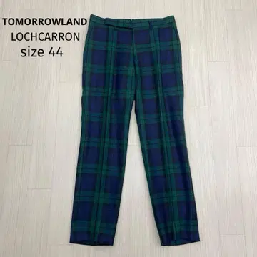 TOMORROWLAND LOCHCARRON 울 테이퍼드 팬츠