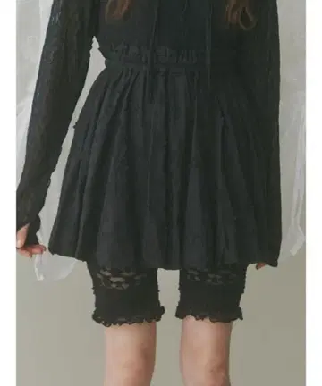 merry jenny flower 벌룬 미니 스커트 블랙