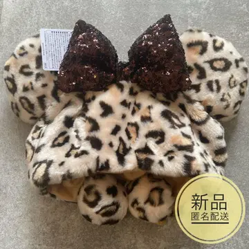 디즈니 팬캡 레오파드 무늬 표범 무늬 브라운 미니 애니멀
