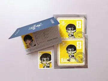 블루 록 카페 바치라 메구루 여권풍 노트 코스터 스티커 특전