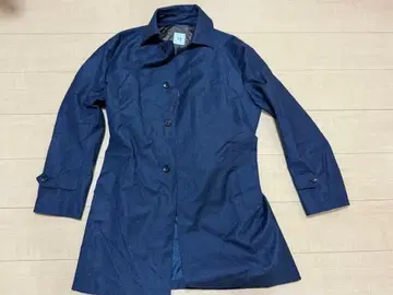 네이비 벨트 트렌치코트