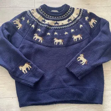 TINA:JOJUN 말 패턴 스웨터 니트