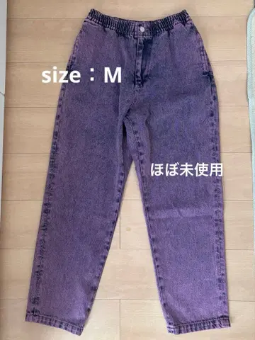 XLARGE 데님 팬츠 퍼플 M 거의 미사용