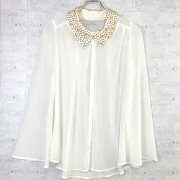 LIP SERVICE 레트로 보헤미안 갸루 플레어 슬리브 쉬폰 상의