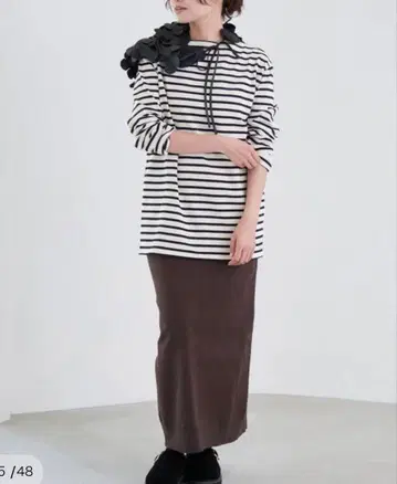 [택 포함 새상품] IENA PE 니트 타이 트로롱 스커트