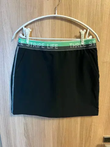 아디다스 이너 팬츠 포함 여성용 골프 스커트 LL 그린 로고