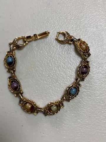 멀티 컬러 스톤 팔찌