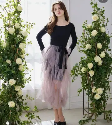 Riu 샤샤 스커트 포함 긴팔 원피스 (완판템)