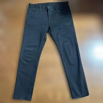 MINEDENIM 테일러 메이드 진 블랙 스트레이트 데님