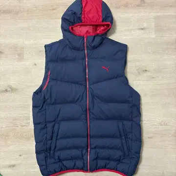 PUMA 다운 베스트 네이비 L 사이즈