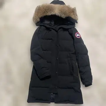 CANADA GOOSE 후드 부착 블랙 다운 자켓