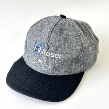 USA 기업계 트래커 캡 울 로고 자수 2톤 빈티지