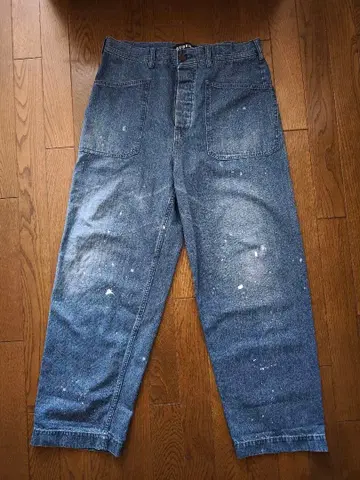 24AW AUBERGE MAGGIO 페인트 데님 팬츠 사이즈 40