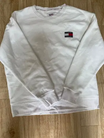 TOMMY JEANS 화이트 맨투맨 XL