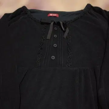 PINK HOUSE 블랙 피코프릴 원피스