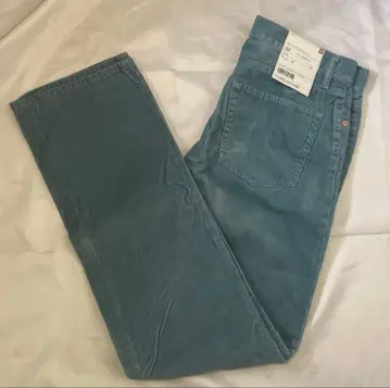 제조 중지 유니클로 코듀로이 청바지 32 (81cm) 블루 미사용