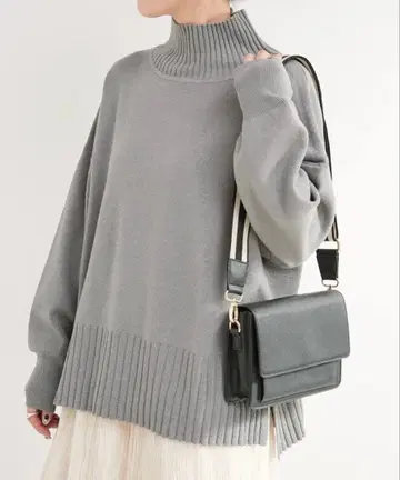 2024AW B.C STOCK 솔리스트 히트 터틀넥 PO 그레이