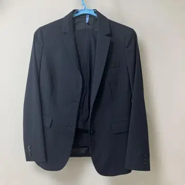 UNIQLO 네이비 스트라이프 수트 셋업 상하의